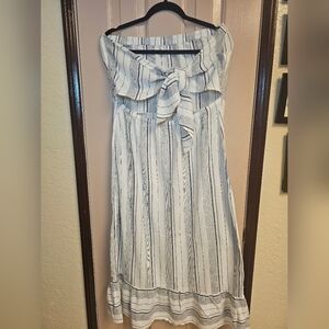 Striped Black and White Dress